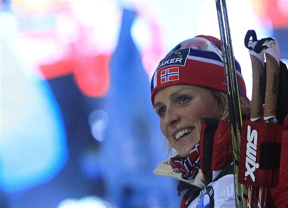 Norská bkyn Therese Johaugová vyhrála závod seriálu Tour de Ski na pt...