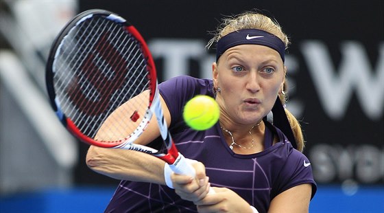 Petra Kvitová na turnaji v Sydney.