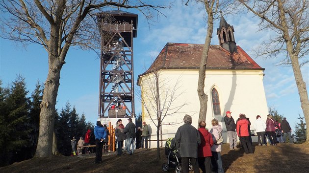 Na Nov rok oteveli rozhlednu u kaple sv. Markty nad Dlaovem na Klatovsku.