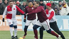 SILVESTROVSKÉ DERBY. Lumír Mistr v dresu Sparty v tradičním utkání proti SILVESTROVSKÉ DERBY. Lumír Mistr v dresu Sparty v tradičním utkání proti