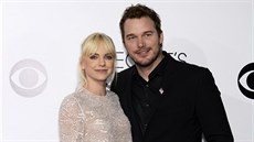 Ana Farrisová a Chris Pratt (8. ledna 2014)