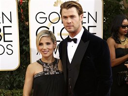 Chris Hemsworth a Elsa Pataky na Zlatch glbech