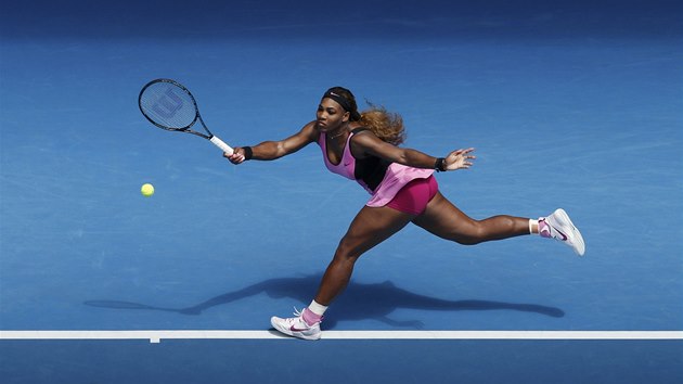 Americk tenistka Serena Williamsov hraje v osmifinle Australian Open.