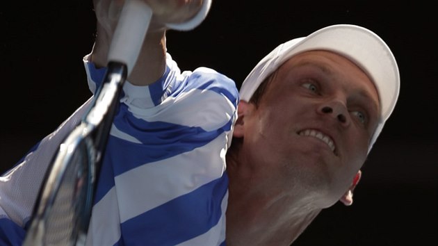 Tom Berdych ve tetm kole na Australian Open