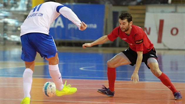 Momentka z futsalovho duelu Brno vs. Chrudim