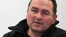 Miroslav Petrásek na tiskové konferenci v Novém Městě na Moravě Miroslav Petrásek na tiskové konferenci v Novém Městě na Moravě