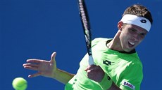 Jiří Veselý v prvním kole na Australian Open. Jiří Veselý v prvním kole na Australian Open.