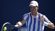 Tomá Berdych ve tetím kole na Australian Open.