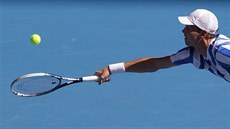 Tomá Berdych ve tetím kole na Australian Open.