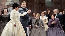 Adriana Kohútková jako Albta ve Státní opee v Praze pi generálce opery...
