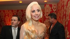 Lady Gaga na party po pedávání Zlatých glób (12. ledna 2014)