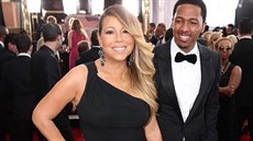 Mariah Carey a její bývalý manel Nick Cannon (18. ledna 2014)