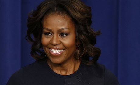 Michelle Obamová (16. ledna 2014)