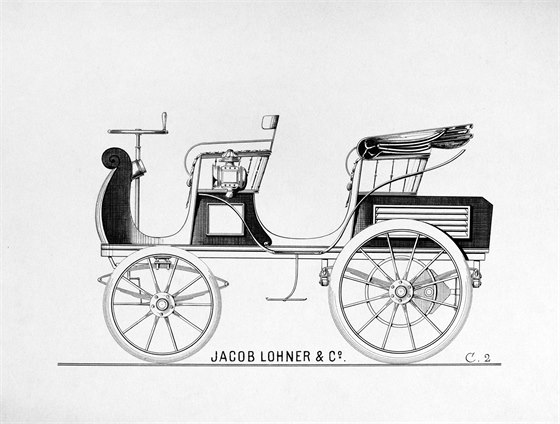 Egger-Lohner electric vehicle, C.2 Phaeton model, nebo tak Porsche P1
