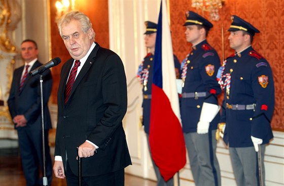 Prezident Milo Zeman jmenoval na Praském hrad vládu premiéra Bohuslava...