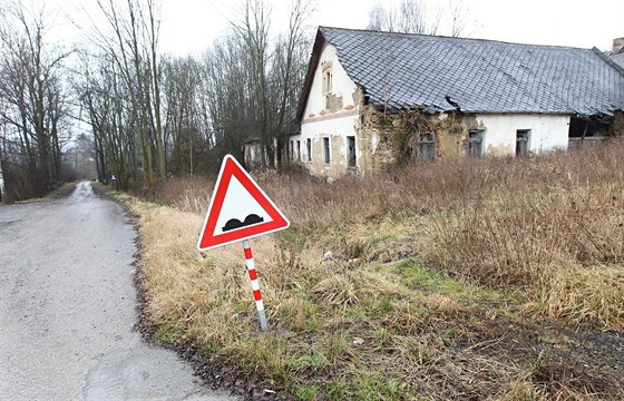 Místo, kde by mla být zastávka Vysoina na rychlodráze z Prahy do Brna.