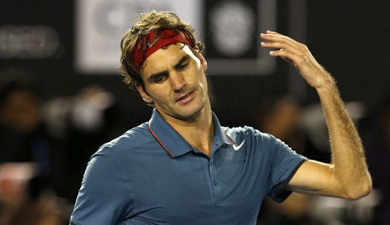 GESTO ZMARU. Roger Federer v semifinále Australian Open. 