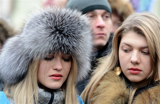 Smutení prvod na pipomenutí obtí protivládních demonstrací na Ukrajin