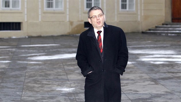 Kandidt na ministra zahrani Lubomr Zaorlek dorazil v ter na Prask hrad za prezidentem Miloem Zemanem.