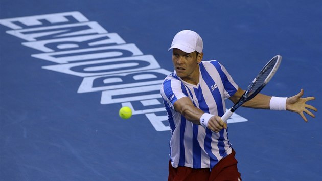 DINA V MELBOURNE. Tom Berdych v semifinle Australian Open. 