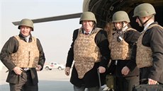 Leden 2014. Milo Zeman navtívil vojáky v Afghánistánu jako první prezident...