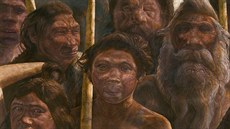 Vypadali opravdu takhle? Umělecká představa o podobě obyvatel „Jámy kostí“ Vypadali opravdu takhle? Umělecká představa o podobě obyvatel „Jámy kostí“