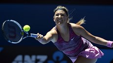 TOHLE JET STÍHÁM. Viktoria Azarenková ve tvrtfinále Australian Open. 