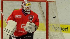 Filip Novotný při své premiéře v dresu Třebíče. Filip Novotný při své premiéře v dresu Třebíče.
