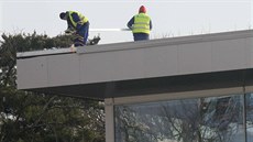 Na olomouckém výstaviti Flora finiuje promna legendárního pavilonu A. Lidé...