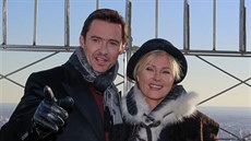 Hugh Jackman a jeho manelka Deborra-Lee Furnessová (24. ledna 2014)