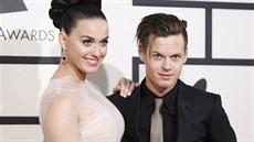 Katy Perry a její bratr David Hudson na cenách Grammy (Los Angeles, 26. ledna...