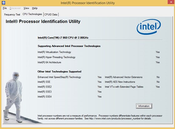 Intel Processor Identification Utility