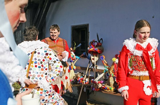 Tradiní masopust ve skanzenu na Veselém Kopci u Hlinska