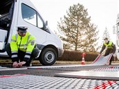 Vážení kamionů v Opatovicích Vážení kamionů v Opatovicích