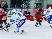 Momentka z duelu Brno (modrobl) vs. Hradec Krlov