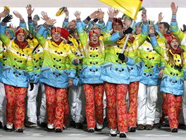 Nmecký tým na olympiádu tradin dorazil v záiv barevné kolekci od luxusní...