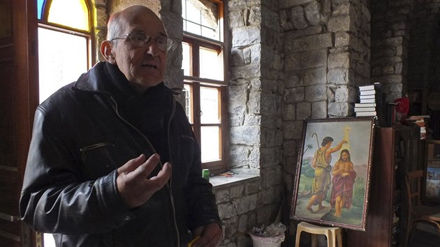 Jezuitsk knz Frans van der Lugt je zejm poslednm cizincem v obleenm Homsu (1. nora 2014)