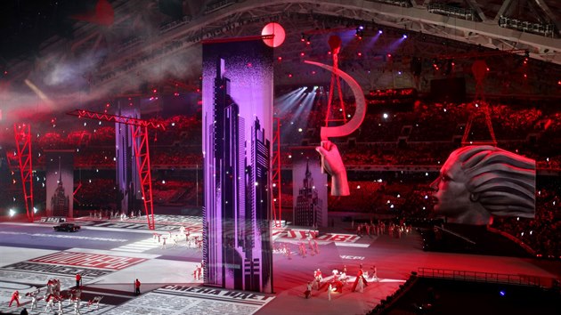 Slavnostn zahajovac ceremonil zimnch olympijskch her v Soi. (7. nora 2014)