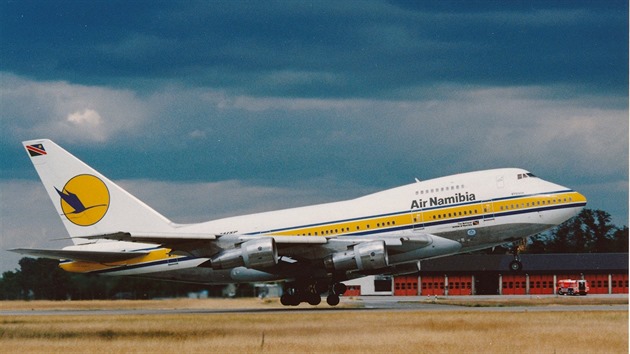 Boeing 747SP ve Frankfurtu nad Mohanem.