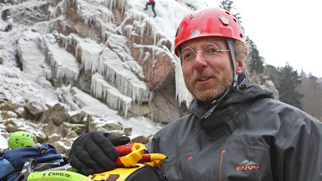 Marek Krlovi pijel, aby natrnoval na ledopdy v rakouskch Alpch.