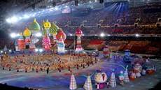 Slavnostní zahajovací ceremoniál zimních olympijských her v Soči. (7. února... Slavnostní zahajovací ceremoniál zimních olympijských her v Soči. (7. února...