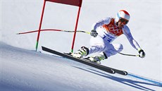 Americký sjezdař Bode Miller při tréninkové jízdě ve středisku Rosa Chutor. (8.... Americký sjezdař Bode Miller při tréninkové jízdě ve středisku Rosa Chutor. (8....