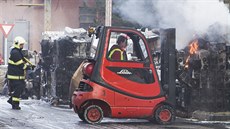 Požár v Černé za Bory Požár v Černé za Bory