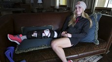 Zranní kolene zabránilo Vonnové jet na olympiádu.