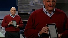 CES 2010 - Steve Ballmer pedstavuje tablet HP s operaním systémem Windows....