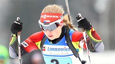Česká biatlonistka Anna Puskarčíková v závodě štafet na ME v Novém Městě na... Česká biatlonistka Anna Puskarčíková v závodě štafet na ME v Novém Městě na...