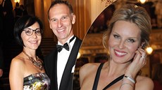 Ples v Opeře: Libuše Šmuclerová a Domink Hašek, Simona Krainová Ples v Opeře: Libuše Šmuclerová a Domink Hašek, Simona Krainová