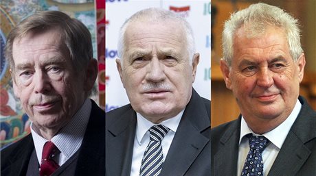 Václav Havel, Václav Klaus a Milo Zeman