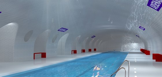 V oputné stanici metra v Paíi by mohl být napíklad bazén. 