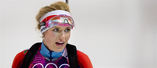 BOJOVNICE. Česká biatlonistka Gabriela Soukalová dojela ve stíhacím závodu na... BOJOVNICE. Česká biatlonistka Gabriela Soukalová dojela ve stíhacím závodu na...